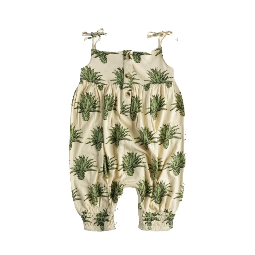 Agave Kate Quinn tie strap jumpsuit 6-12 months
